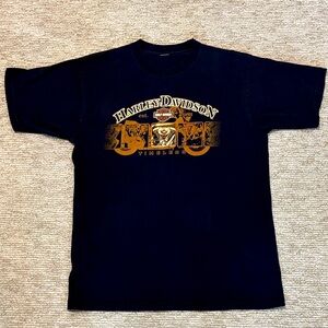 Harley-Davidson‎ Black and Brown Short Sleeve Tee - Saskatoon Saskatchewan